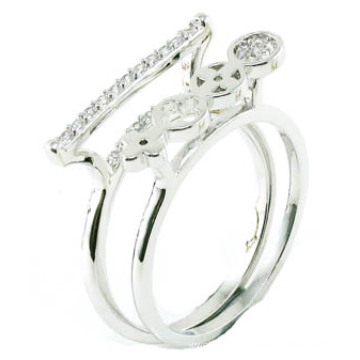 Китай Оптовая 2015 новейших моды 925 Серебряное кольцо ювелирные изделия (R10423)